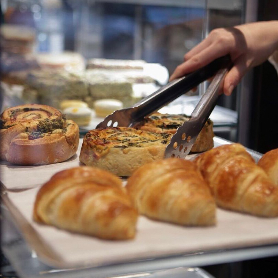 Pastries in the window